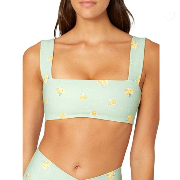 WeWoreWhat Floral Bandeau Sports Bra - Picture 1 of 7